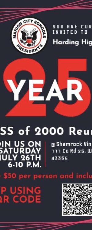 25th Class Reunion -  Class of 2000